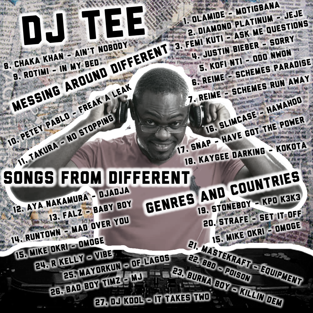Dj Tee - Messing Around Different Songs From Different Genres And Countries